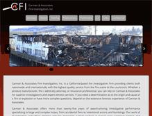 Tablet Screenshot of carmanfireinvestigations.com